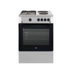 Beko 60x60 Inox Cooker with Gas grill
